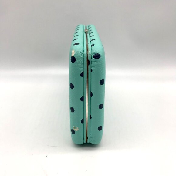 Merona Light Blue Polka Dot Hinge Wallet - Picture 4 of 10